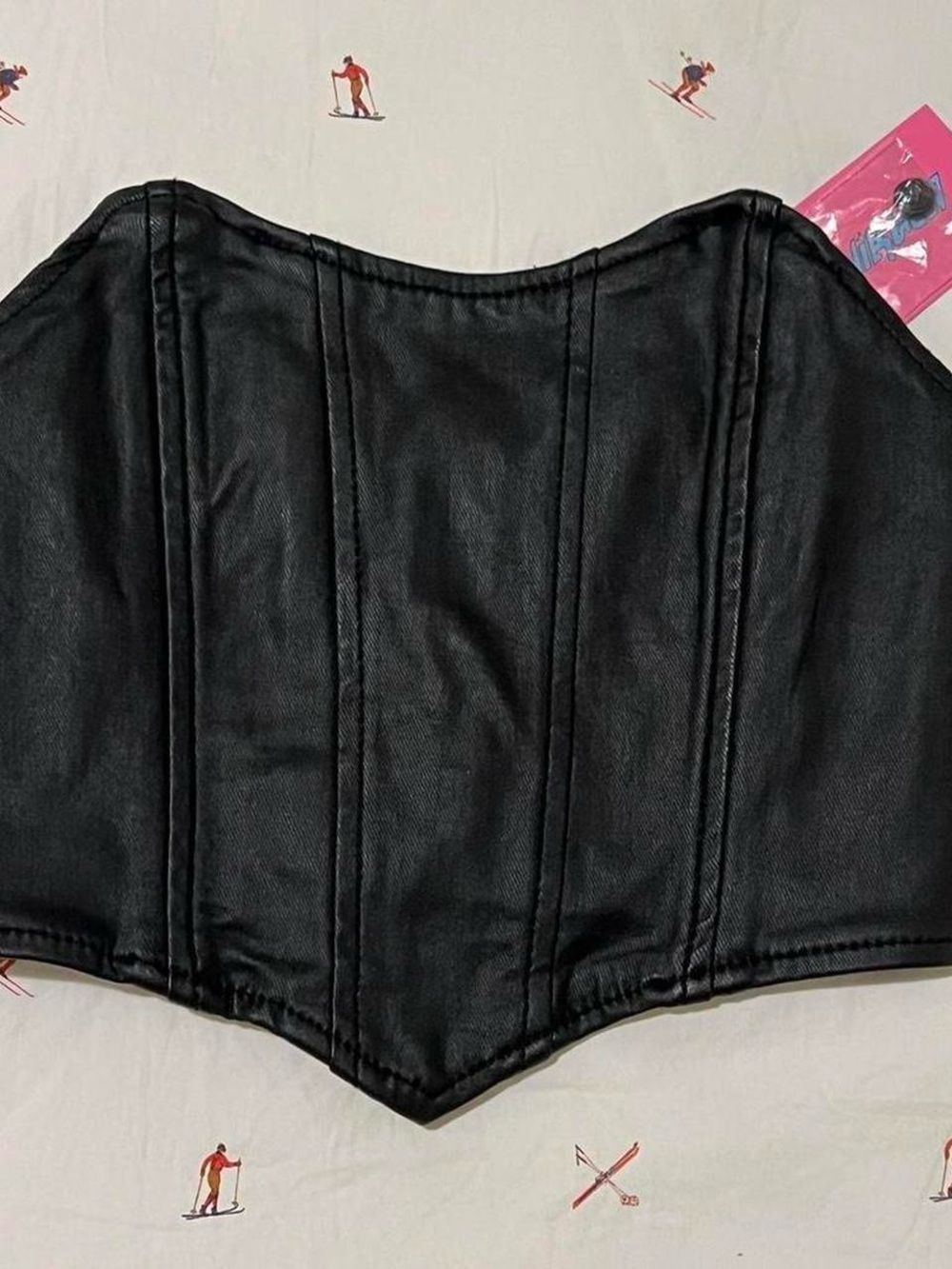 NWT Edikted Leather Corset Top